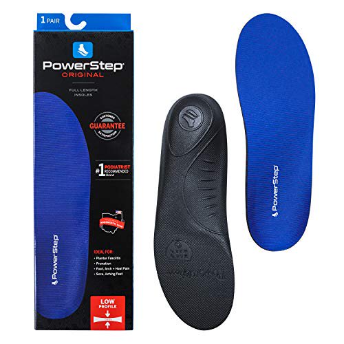 Powerstep Original OrthoticsU Insole, Blue/Black, Men's 77.5, Women's 99.5