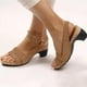 thumbnail image 2 of Amzcrzy Zapatos de mujer,Zapatos de mujer,Zapatillas de mujer, Sandalias de verano para mujer con tacón medio grueso y hebilla de metal y boca de pez Sandalias Mujer Zapatillas De Casa, 2 of 8