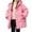 Pink, variant on KAUOD Girls Zip up Hooded Down Jackets Thick Warm Winter Windproof Outwear Puffer Coats Quilted Lightweight Padded Outwear