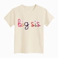 thumbnail image 4 of UAYOTSE Girls Kids Big Sis Letter Tee Cute Daisy Accent Short Sleeve Crew Neck School Graphic Top Fall,Sizes 13-14 Years, 4 of 4