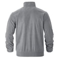 thumbnail image 5 of dzxyzu Men's Corduroy Shirts Casual Long Sleeve Stand Up Collar Shacket Jackets Lightweight Button Down Workwear Coat Tops with 2 Flap Pockets 2024 Winter Saving, 5 of 9