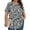 #12_Multicolor, variant on Women's Scooped Neck Summer Tops Pleated Trends T-Shirts Floral Print Tees Plus Size Blouses Loose Fitted Tee Oversized Tunic Tops Casual Loose Pullover Shirts