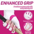 thumbnail image 4 of HANDLANDY Womens Golf Glove Fingerless Left Hand 1 Pack, Breathable Ladies Summer Golf Glove with Non-Slip Grip for Women Golfers, 4 of 7