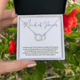thumbnail image 4 of Maid of Honor Gift Necklace Beautiful Jewelry for Maid of Honor, Ideal Bridal Party Gift, Pair Necklace 2709HA07 Ref: 3676, 4 of 5