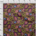 thumbnail image 2 of oneOone Organic Cotton Poplin Twill Fabric Leaves & Floral Clip Art Print Fabric By Yard 42 Inches Wide, 2 of 4