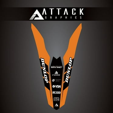 Attack Graphics Renegade Rear Fender Decal Orange for KTM 500 EXC 2012-2016