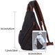 thumbnail image 2 of Bolsa bandolera de lona - Mochila pequeña cruzada para el hombro, mochila informal para hombres, mujeres, ciclismo al aire libre, senderismo, viajes, 2 of 5