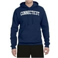 thumbnail image 2 of Wild Bobby State of Connecticut College Style Unisex Hoodie Sweatshirt, 2 of 6