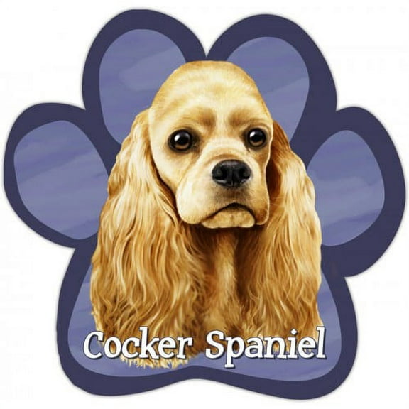 Cocker Spaniel Paw Print Magnet