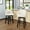 Beige + Foam + Fabric,Rubber Wood, variant on 360 Degree Swivel Bar Stool with Stunning Nailhead Trim, Set of 2, Brown