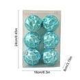 thumbnail image 3 of Christmas Ball Ornaments 6 Pcs - 3 inch Large Shatterproof Christmas Balls, Textured Decorations Indoor, Classic Holiday Party Hanging Ornaments for Xmas Tree, Wreath, Vines, Blue, 3 of 8