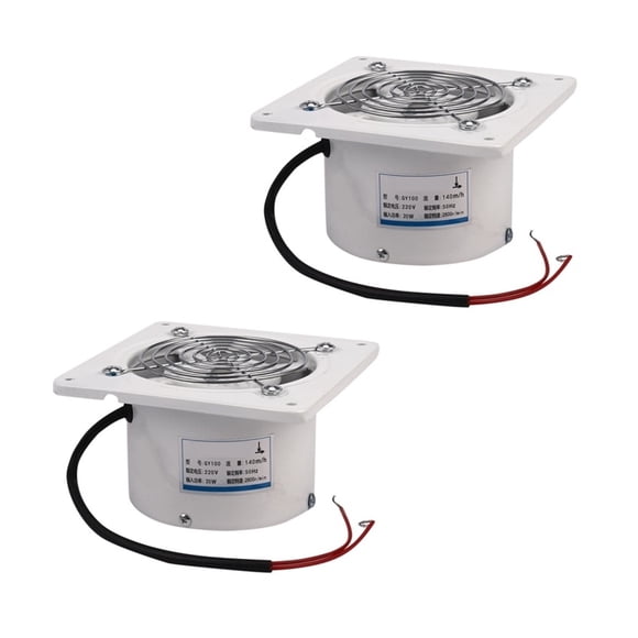 2X 4 Inch 20W Ventilating Exhaust Extractor Fan Window Wall Kitchen Toilet Bathroom Blower Air Clean Cooling Vent