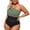 Army Green, variant on Plus Size One Piece Swimsuit Women One Shoulder Tummy Control Bathing Suit Swimwear