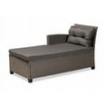thumbnail image 4 of Baxton Studio Darian Modern and Contemporary Grey Fabric Upholstered and Grey Synthetic Rattan 4-Piece Patio Set, 4 of 7