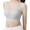 Grey, variant on HXWCHs Girls Training Bras Kids Bra Longline Crop Fixed Pads Underwear for Girl Sports Size: 9-12 Years Yellow