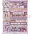 thumbnail image 2 of LHSHID 60th Family Birthday Ideas Blanket Gift 40x50in, 2 of 7