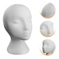 thumbnail image 4 of MasteelfCA Foams Mannequin Head Simulated Mannequin Wig Hat Stand For Home Salon (Random Style), 4 of 7