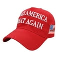 thumbnail image 2 of Make America Great Again Slogan USA Flag Hat 2024 Donald Trump Parasol Algodón, 2 of 9