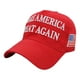thumbnail image 3 of 2024 MAGA Donald Trump Hat Dome Sunshade Béisbol Americana () Rojo, 3 of 8