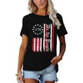 thumbnail image 3 of XCHQRTI Vintage 4th of July Women T-Shirt We The People 1776 Patriotic Graphic Tees Short Sleeve Casual Tshirt, 3 of 7
