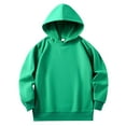 thumbnail image 3 of Atogsazn Toddler Baby Girl Hoodies Kids Oversized Pullover Sweatshirt Fleece Long Sleeve Sweater Fall Clothes Green 1-2Years Fashion, 3 of 4