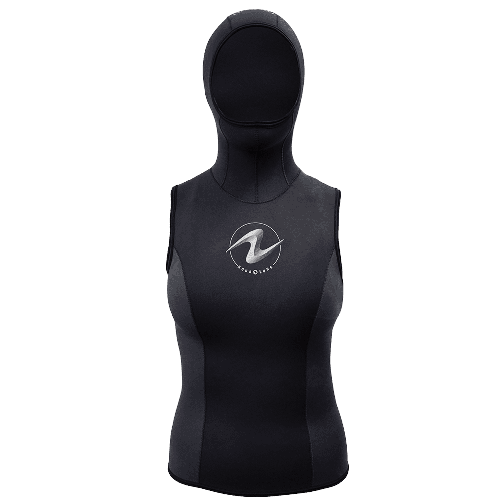 Aqua Lung Vest Hooded Aquaflex 2Mm Wmn Blk 14