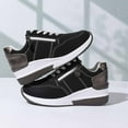 thumbnail image 5 of Fashion Wedge Heeled Sneakers for Women Non Lace up Walking Running Shoes Womens Work Gym Tennis Workout Athletic Sport Shoes Lightweight Comfort Wedges Platform Casual Sneaker, 5 of 8