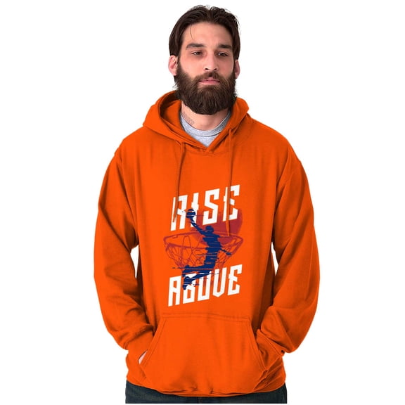 Rise Above Basketball Slam Dunk Hoodie Hooded Sweatshirt Men Brisco Brands S
