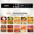 thumbnail image 3 of ONSON Food Dehydrator Machine; 10 Stainless Steel Trays; 1000W Power; 167°F Dehydrated Dryer for Jerky, Dog Treats, Herbs, Meat, Fruit, Yogurt and Veggies, 3 of 5
