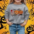 thumbnail image 2 of Aihuaihua Halloween Girls Hoodies Pumpkin Print Long Sleeve Pullover Sweatshirts for Kids Casual Fall Winter Tops Cozy and Comfortable Style, 2 of 4