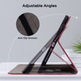 thumbnail image 5 of GSFY for 2024 iPad Pro 11 inch Case M4 (5th Generation), Premium PU Leather Protective Folio Stand Cover with Pencil Holder Multiple Viewing Angles for iPad Pro 11 5th Gen - Red Rose, 5 of 9