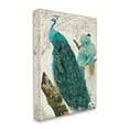 thumbnail image 2 of Stupell Industries Vintage Parisian Peacock Patterned Bird Blue Hibiscus Flower, 36 x 48, Design by Sophie 6, 2 of 5