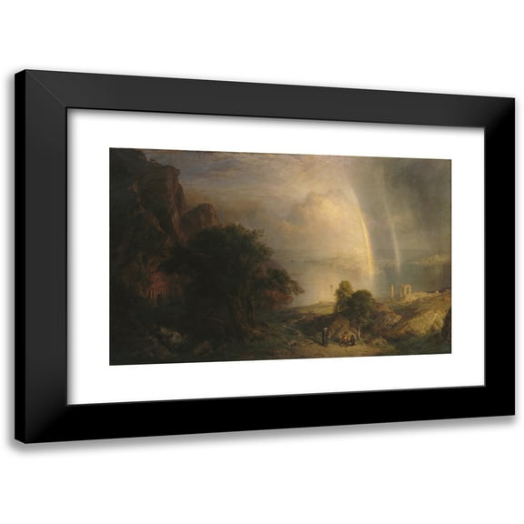 Frederic Edwin Church 14x11 Black Modern Framed Museum Art Print Titled - The Aegean Sea (ca. 1877)