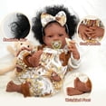 thumbnail image 3 of Muñeca BABESIDE Megan Relike Reborn Black Girl 45 cm con ropa, 3 of 7