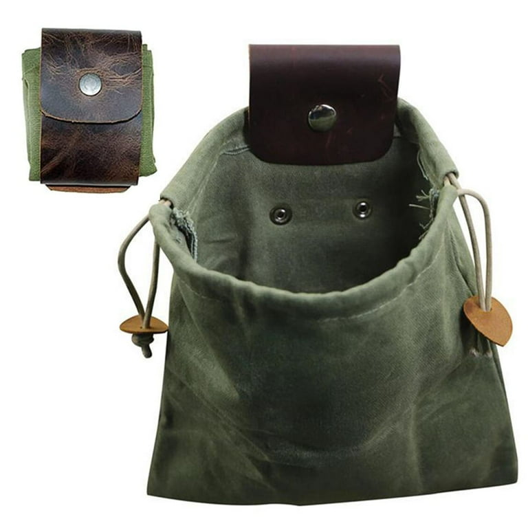 Waxed canvas hot sale drawstring bag