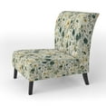 thumbnail image 3 of Designart "Verdant Wanderlust" Green Boho Upholstered Accent Chair - Bohemian & Eclectic Arm Chair For Living Room, 3 of 7