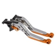 thumbnail image 1 of Palancas de freno y embrague cortas y largas únicas para Honda Rebel/CMX 500/300 17-21, palanca de freno ajustable de aleación de aluminio con mango de titanio y extremo naranja, 1 of 7