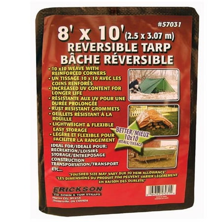Erickson 57031 Reversible Tarp 8Ft X 10Ft