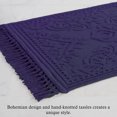 thumbnail image 6 of Jean Pierre Ricardo Cotton Fringe 27 x 45 in. Bath Rug, Indigo, 6 of 11