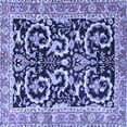 thumbnail image 1 of Ahgly Company Machine Washable Indoor Square Animal Blue Traditional Area Rugs, 3' Square, 1 of 4