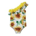 thumbnail image 2 of uublik Baby Swimsuit Girl Ruffle Print Bikini One-Piece Swimwear Swimsuit Beachwear,Sizes 1T-5T, 2 of 5