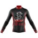 thumbnail image 2 of Maillot de ciclismo con estampado de calaveras para hombre, ropa de ciclismo de manga larga, uniforme de bicicleta de montaña, verano 2023, 2 of 5