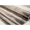 thumbnail image 6 of Mason Brooks Cressida CA20B Gazey Gray Stripe Contemporary Gray Area Rug, 2'6" x 4', 6 of 10