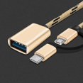 thumbnail image 4 of Câble adaptateur OTG de Type C 2 en 1, pour Samsung S10 S10 Xiaomi Mi 9, Android, MacBook, souris, manette de jeu, tablette, PC, câble USB OTG, 4 of 4