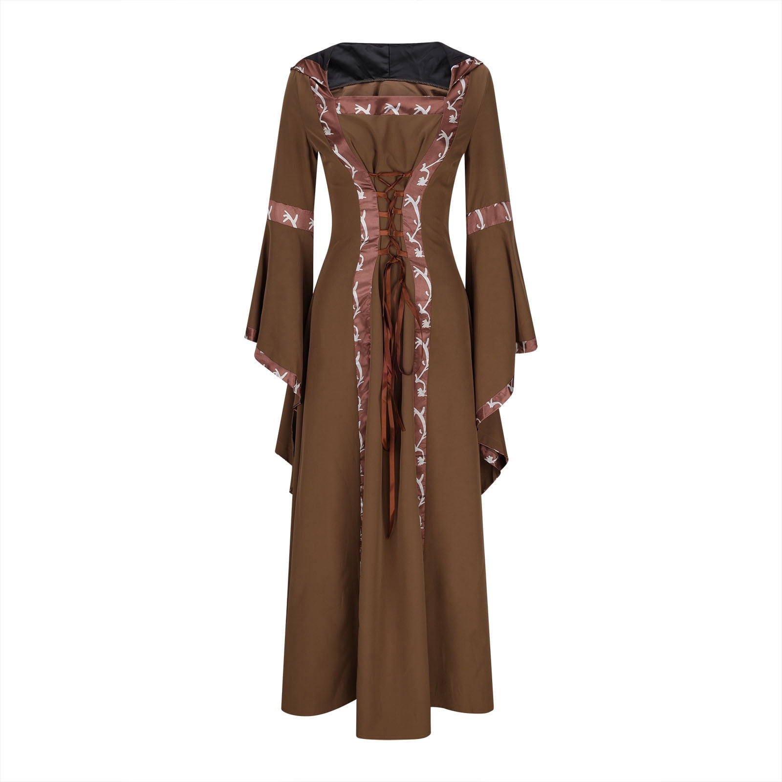 Hvot&aat Women Medieval Renaissance Dress Victorian Long Dress Costume Halloween Cosplay Retro Gowns