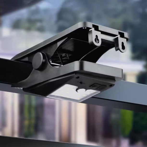 Lámpara de Camping con Sensor de Movimiento, Luz Solar con Clip, Resistente Al Agua, Luz LED con Sensor Resistente Al Agua para Patio, Jardín, Cerca y Calle