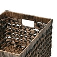 thumbnail image 5 of happimess Hayden Bohemian Cottage Hand-Woven Hyacinth Rectangular Nesting Baskets with Handles, Brown (Set of 3), BSK2012B-3SET, 5 of 7