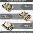 thumbnail image 3 of Leopard Skin Heart Food Scale Digital Kitchen Scale Waterproof Tempered Glass Tare Function 11 lb for Baking Cooking Meal Prep, 3 of 7