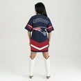 thumbnail image 2 of Women's Gameday Couture Navy New England Patriots Perfect Score Vintage T-Shirt Dress, 2 of 2