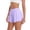 Purple, variant on MOJOGO A Line Skort for Women Double Layer Workout Shorts Drawstring High Waist Quick Dry Running Gym Black L